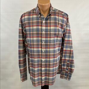 J. Crew long sleeve button down collar shirt.  M